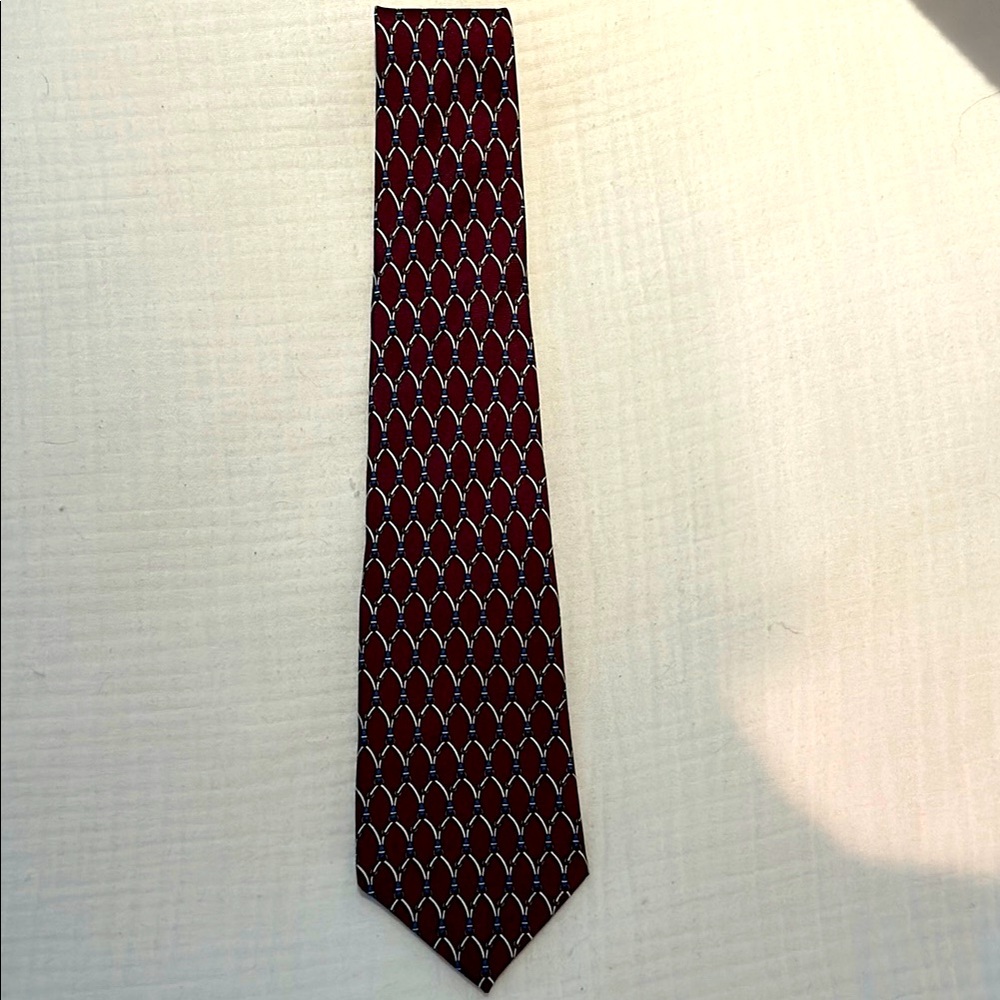 Classic Burgundy Patterned Tie